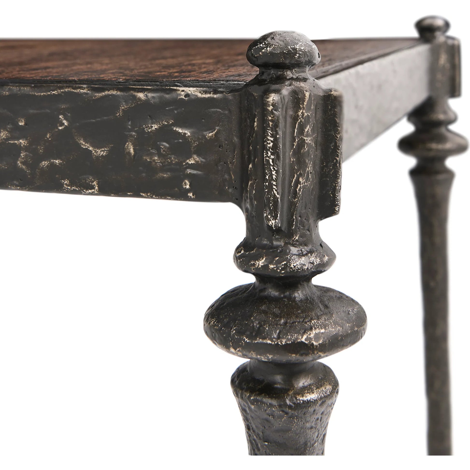 Terravita Square Side Table by Jonathan Charles in black caldera oak. Made from oak veneer in a cottage & farmhouse style.