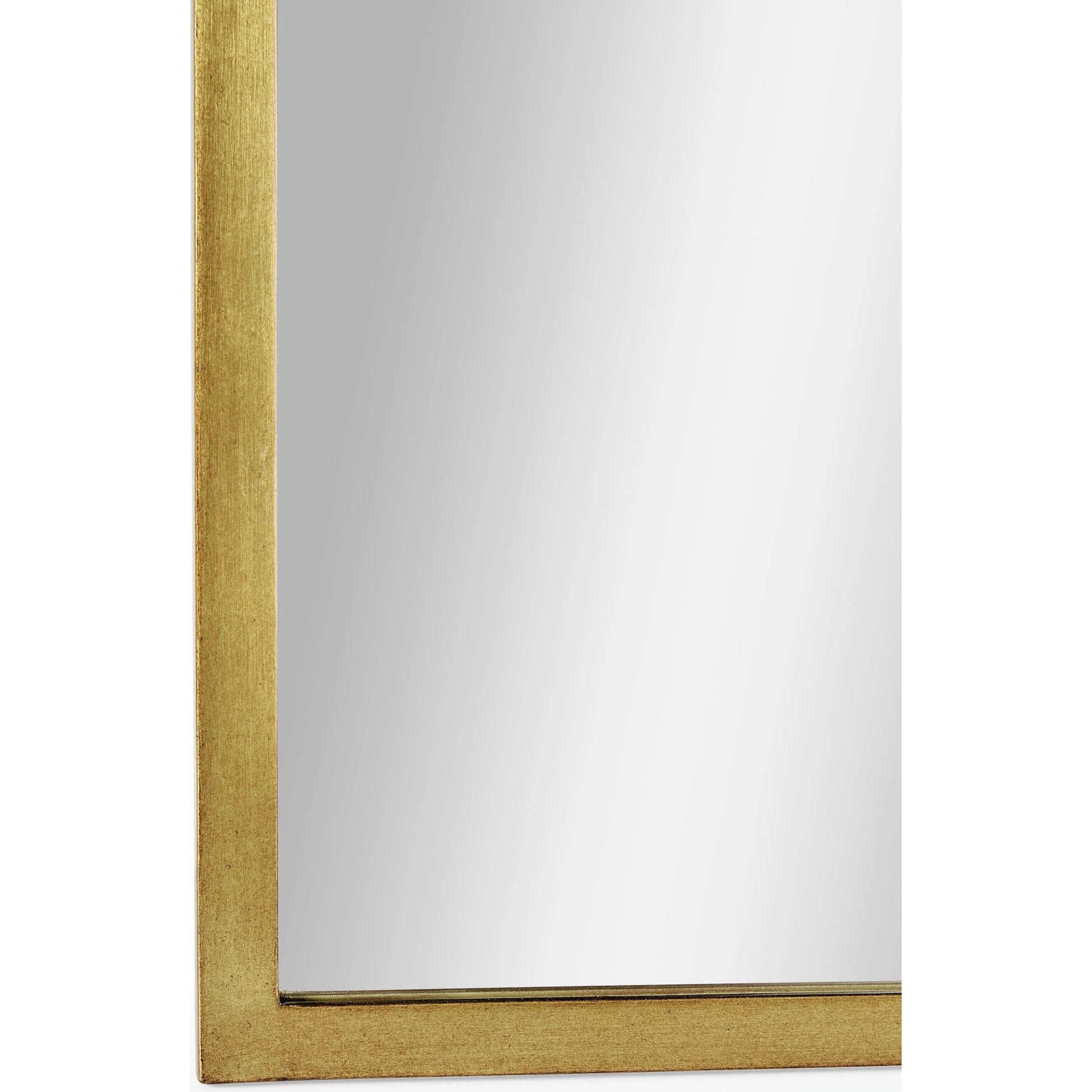 Luxe Curve Accent Mirror by Jonathan Charles in gold and gilded iron. Made from iron in a transitional style.