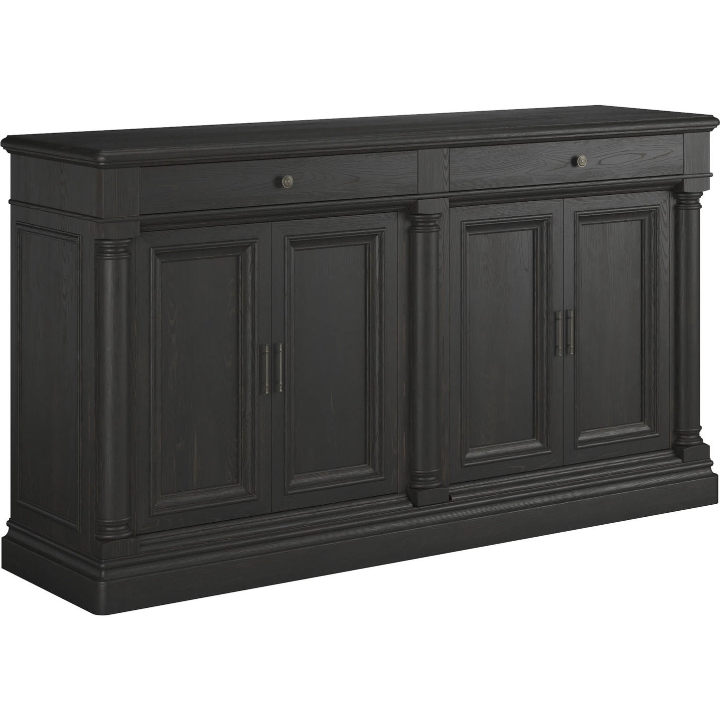 001 SI-2453365 | Primary Silo | Atrium Credenza by A.R.T. Furniture in hand rubbed black, undertones of brown. Made from unique in a traditional style.