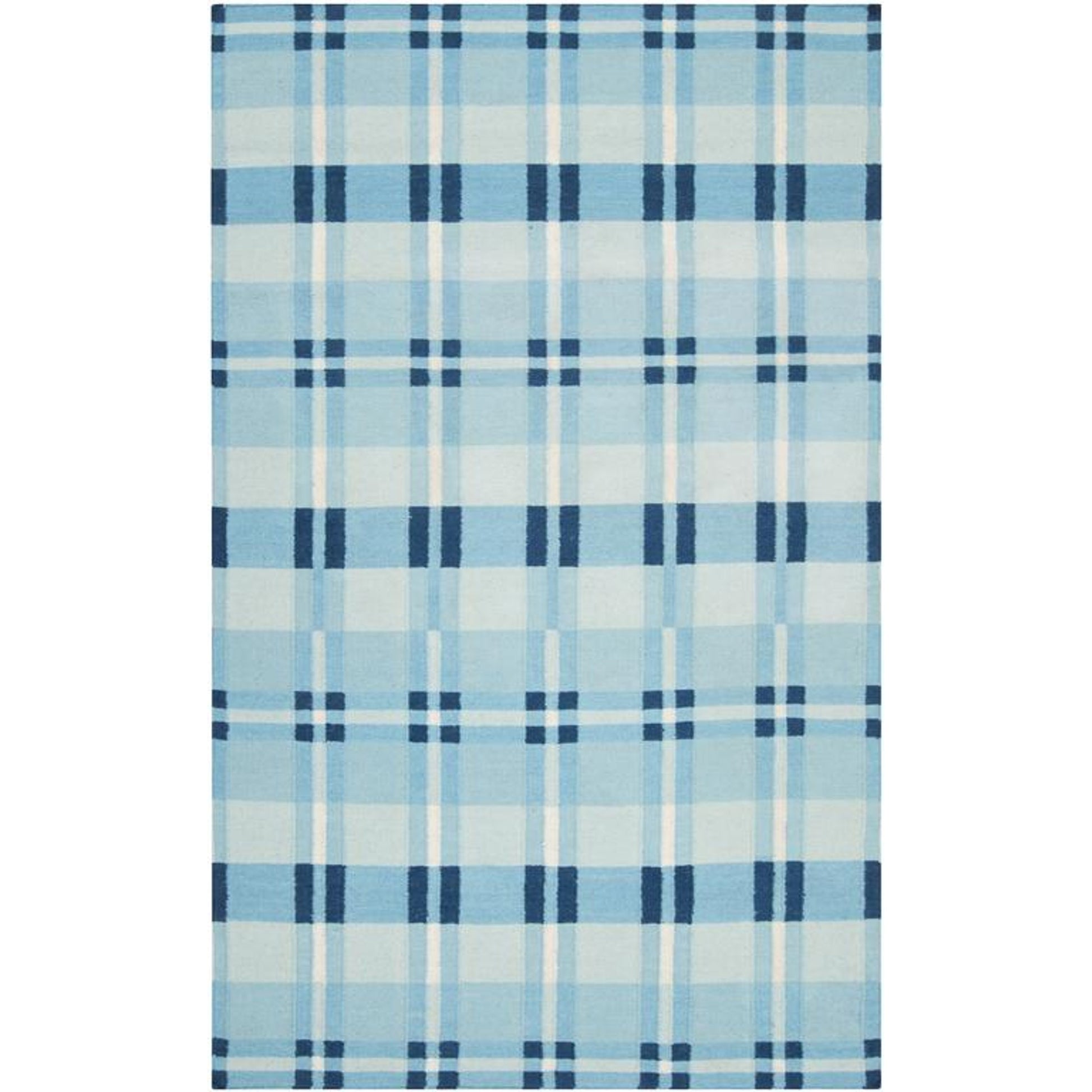 Happy Cottage Rug - 471 by Surya in seafoam, aqua, pale blue, dark blue, cream. Made from 100% wool in a unique style.