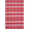 Burgandy, Dusty Pink, Red, Cream / 2' x 3'