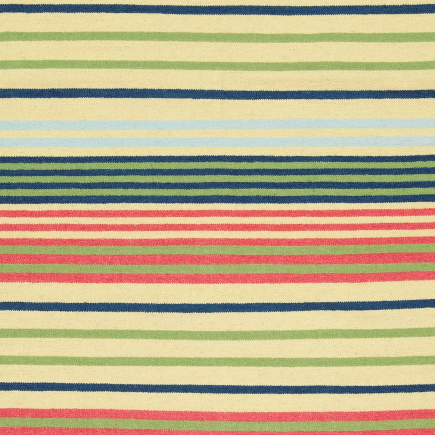 002 22265-11375 | Closeup | Happy Cottage Rug - 439 by Surya in wheat, grass green, dark blue, red, ice blue. Made from 100% wool in a unique style.