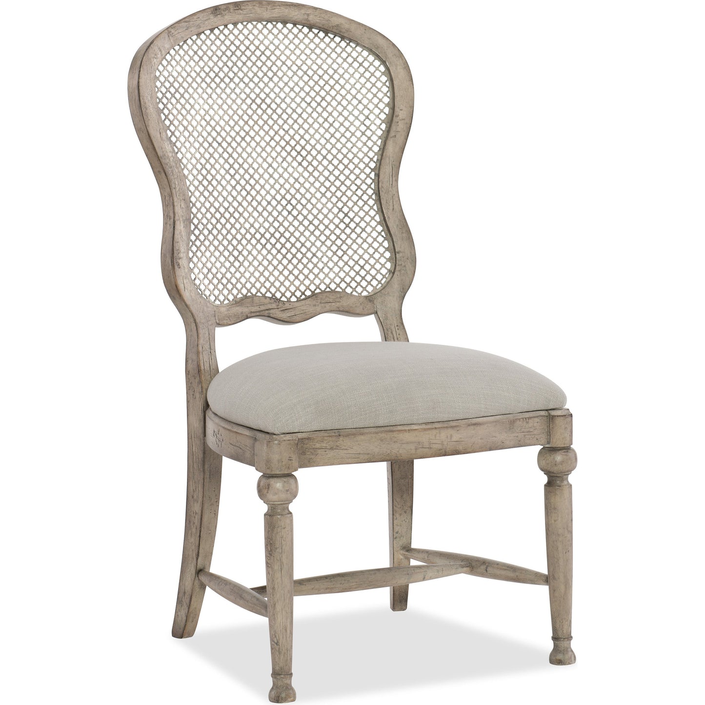 000 SI-1748439 | Primary Silo | Gaston Side Chair (Set of 2) by Hooker Furniture in grey and mercantile white. Made from fabric, metal in a traditional style.