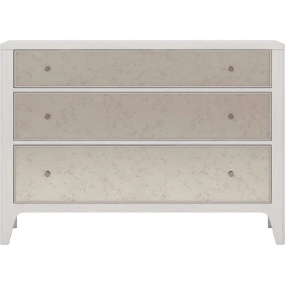 Mezzanine Single Dresser by A.R.T. Furniture in dove gray. Made from parawood, poplar solids, maple veneer, mirror in a modern style.