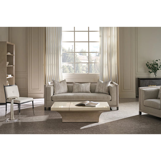 Tuxedo Sofa by Caracole in brushed deep bronze. Made from unique in a unique style.