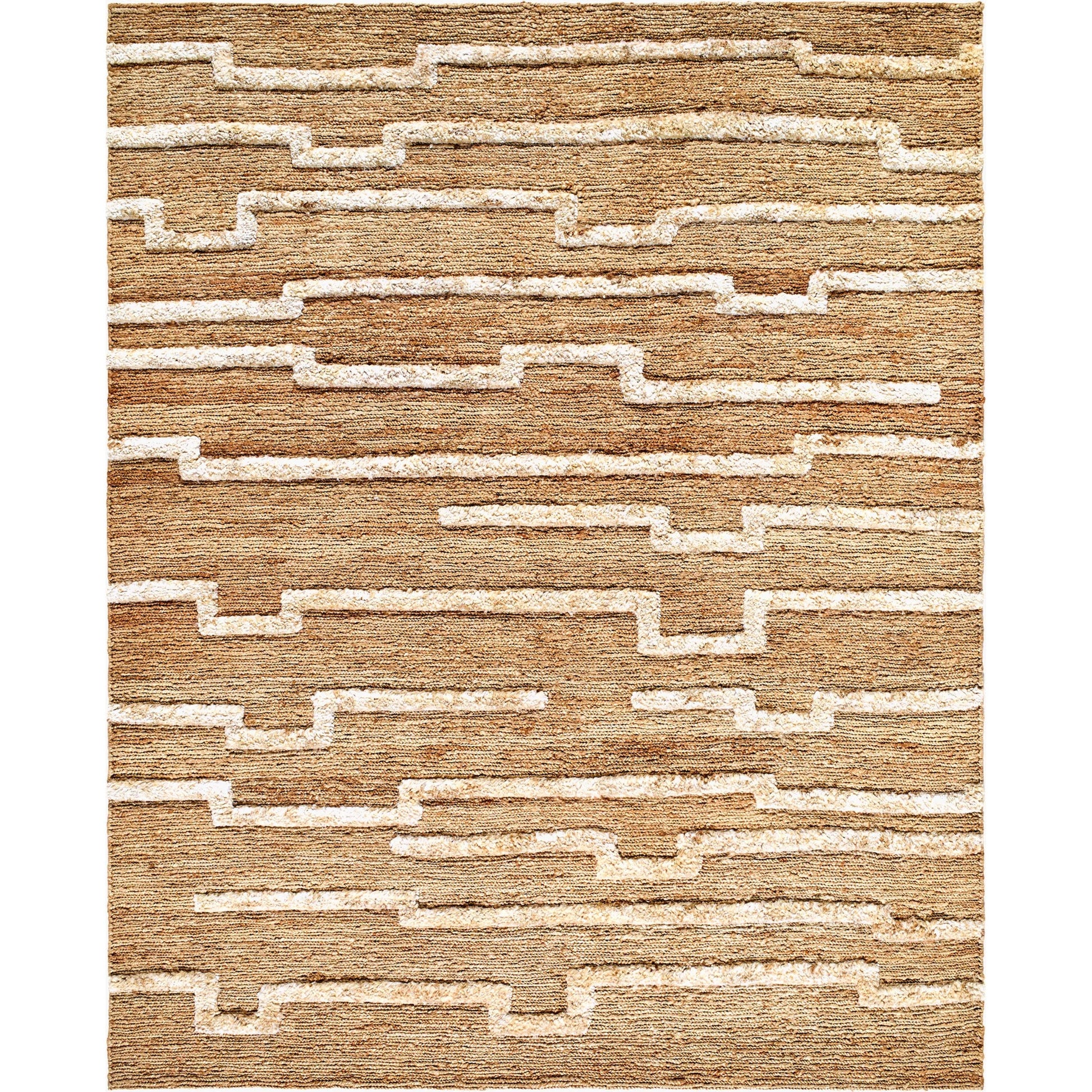 Hadley HDE-2301 Indoor/Outdoor Rug by Surya in tan. Made from main: 100% jute in a unique style.
