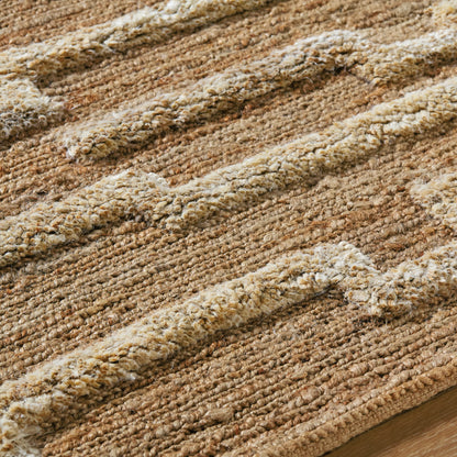 Hadley HDE-2301 Indoor/Outdoor Rug by Surya in tan. Made from main: 100% jute in a unique style.