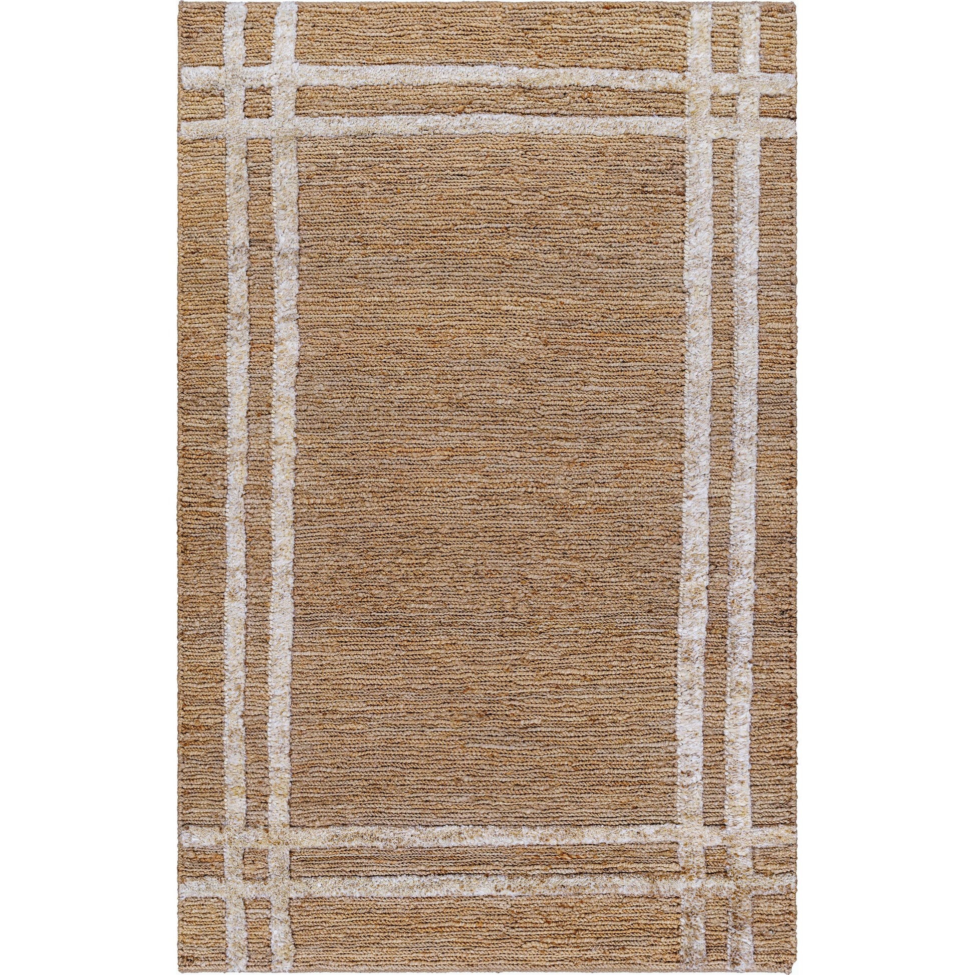 Hadley HDE-2302 Indoor/Outdoor Rug by Surya in tan. Made from main: 100% jute in a unique style.