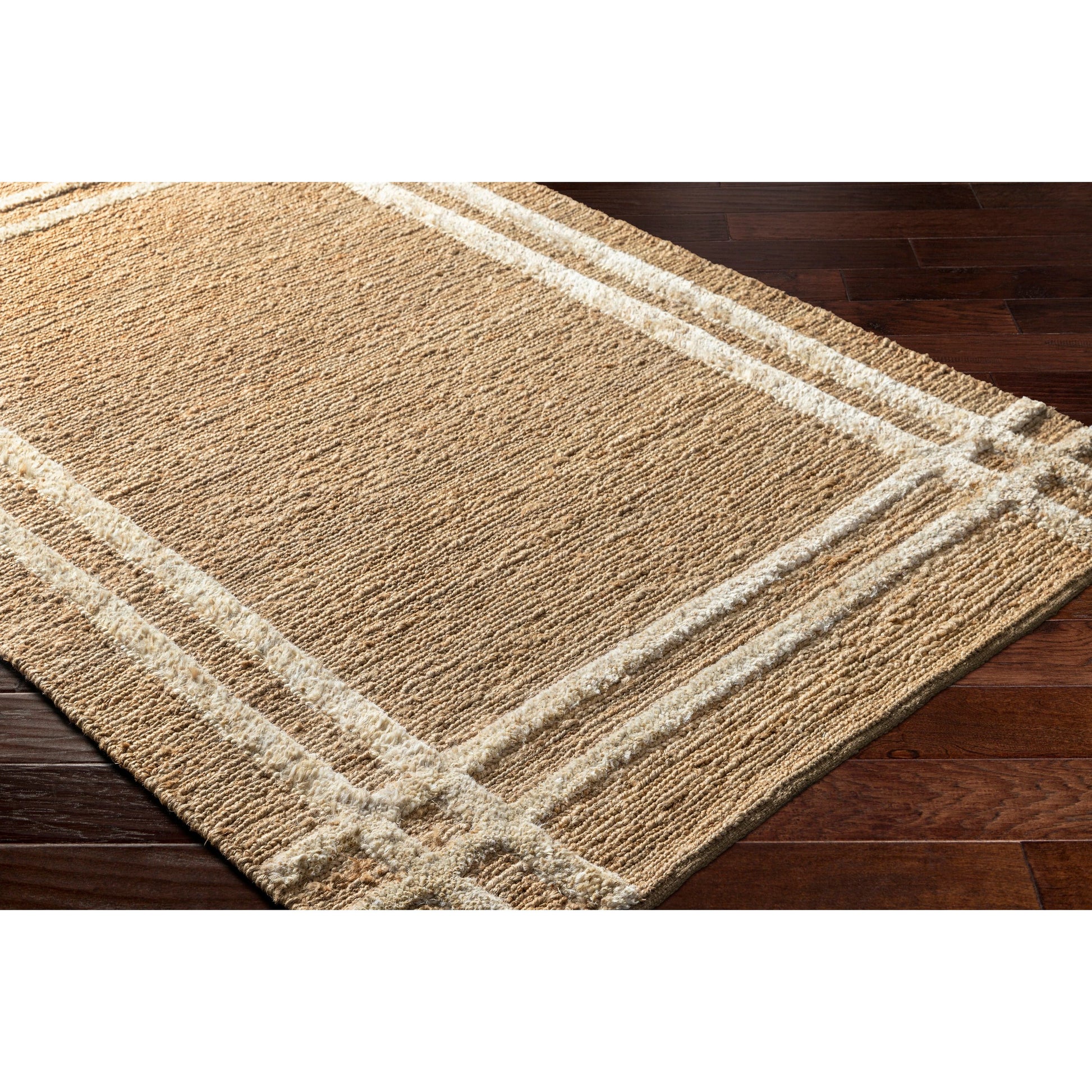Hadley HDE-2302 Indoor/Outdoor Rug by Surya in tan. Made from main: 100% jute in a unique style.