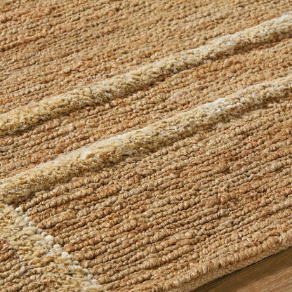 Hadley HDE-2302 Indoor/Outdoor Rug by Surya in tan. Made from main: 100% jute in a unique style.