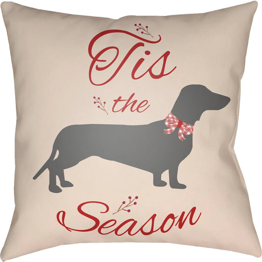 Holiday Home Pillow - 33794 by Livabliss in ash, pearl, off-white, slate grey taupe. Made from front: 100% polyester, back: 100% polyester, fill: polyester, polyfill in a modern style.