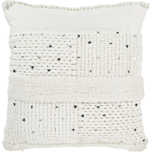 Handira Pillow - 30358 by Surya in white. Made from 100% polyester, 100% cotton in a eclectic & global style.