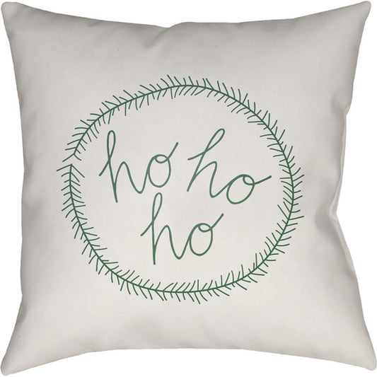 Hohoho Pillow - 27588 by Livabliss. Made from front: 100% polyester, back: 100% polyester in a modern style.