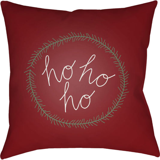 Hohoho Pillow - 27588 by Livabliss. Made from front: 100% polyester, back: 100% polyester in a modern style.