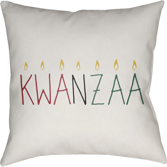 Kwanzaa II Pillow - 24761 by Livabliss. Made from front: 100% polyester, back: 100% polyester in a modern style.