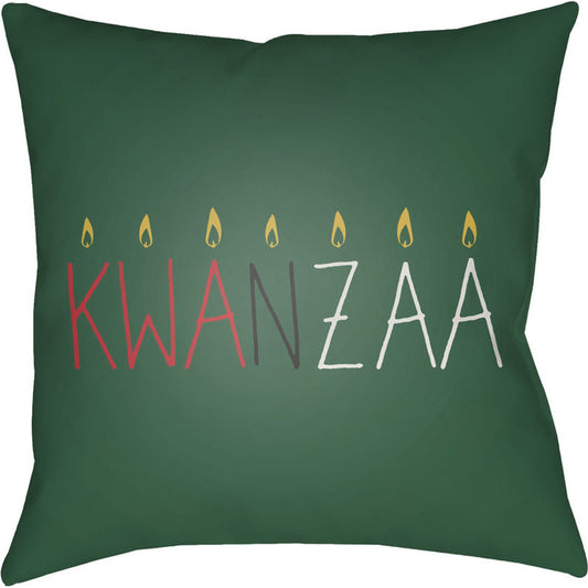 Kwanzaa II Pillow - 24761 by Livabliss. Made from front: 100% polyester, back: 100% polyester in a modern style.