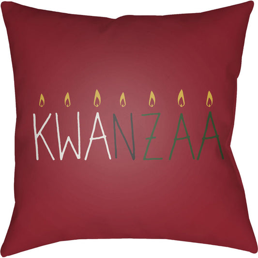 Kwanzaa II Pillow - 24761 by Livabliss. Made from front: 100% polyester, back: 100% polyester in a modern style.