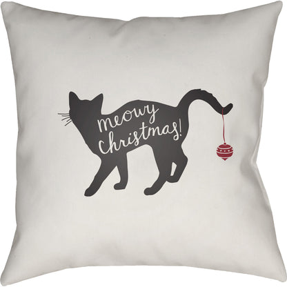 Meowy Pillow - 20338 by Livabliss. Made from front: 100% polyester, back: 100% polyester in a modern style.