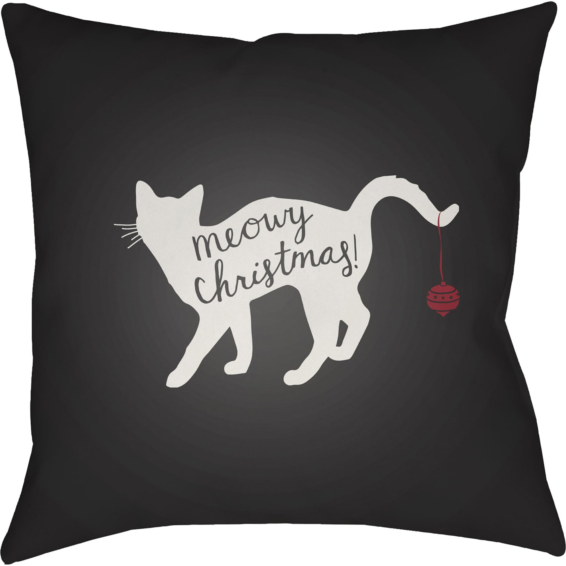 Meowy Pillow - 20338 by Livabliss. Made from front: 100% polyester, back: 100% polyester in a modern style.