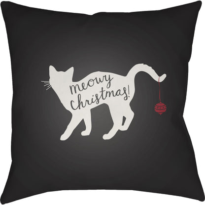 Meowy Pillow - 20338 by Livabliss. Made from front: 100% polyester, back: 100% polyester in a modern style.