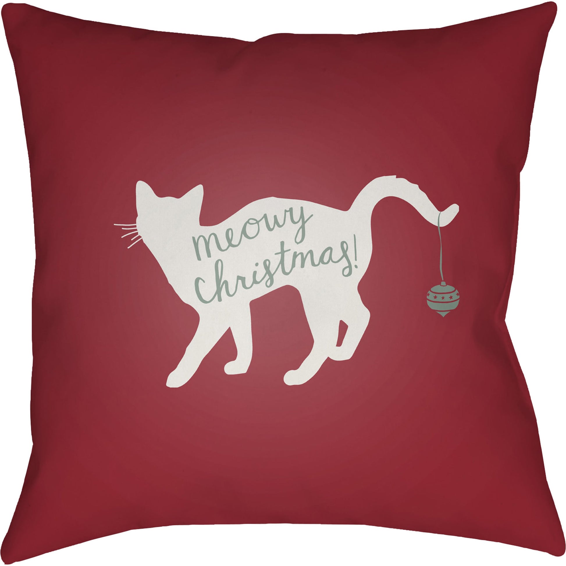 Meowy Pillow - 20338 by Livabliss. Made from front: 100% polyester, back: 100% polyester in a modern style.