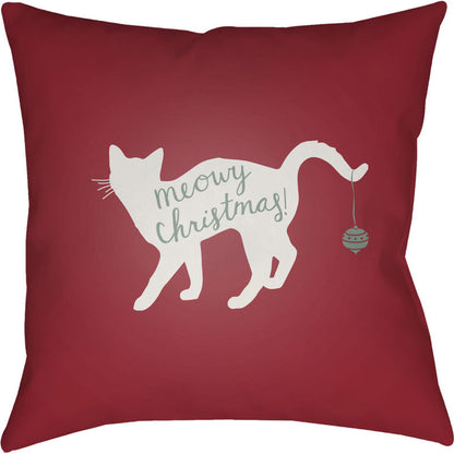 Meowy Pillow - 20338 by Livabliss. Made from front: 100% polyester, back: 100% polyester in a modern style.