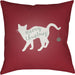 Meowy Pillow - 20338 by Livabliss. Made from front: 100% polyester, back: 100% polyester in a modern style.