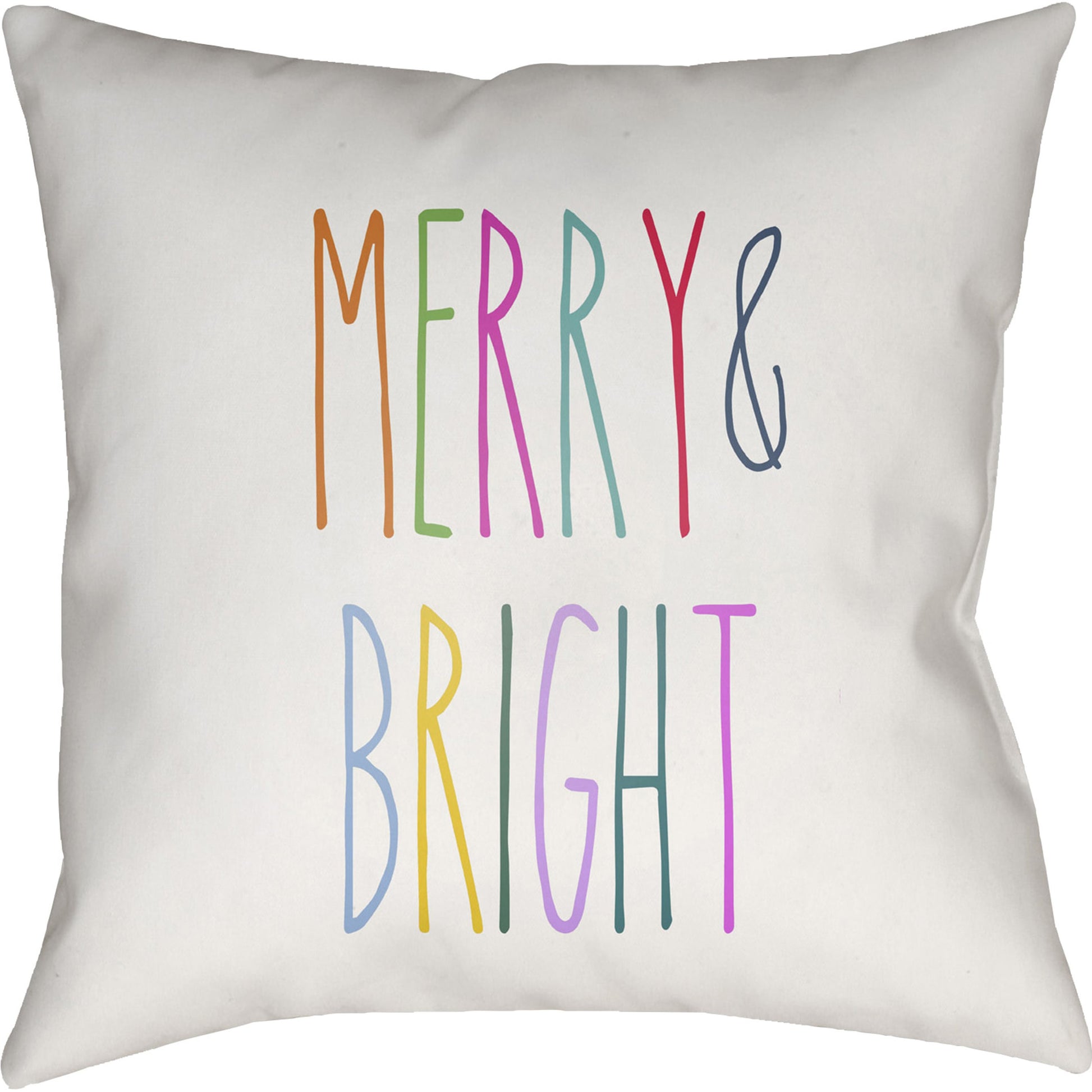 Merry Bright Pillow - 26509 by Livabliss. Made from front: 100% polyester, back: 100% polyester in a modern style.