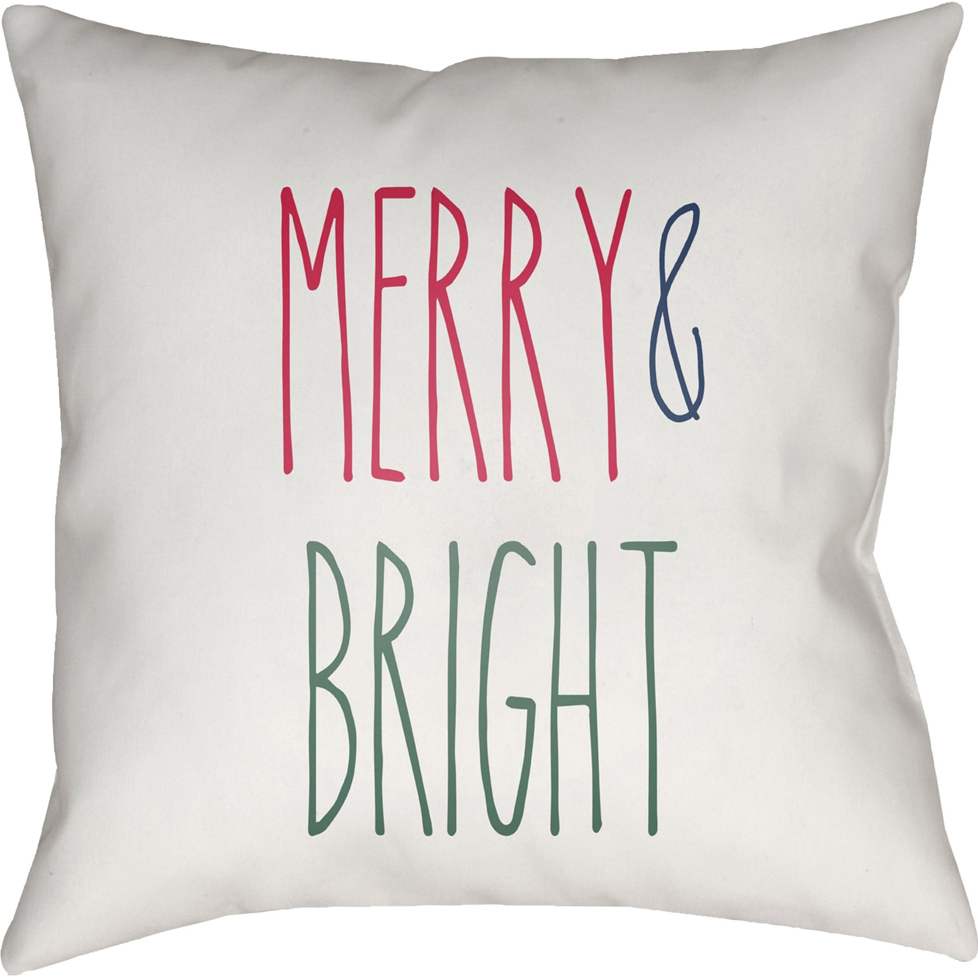 Merry Bright Pillow - 26509 by Livabliss. Made from front: 100% polyester, back: 100% polyester in a modern style.