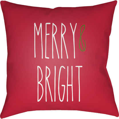 Merry Bright Pillow - 26509 by Livabliss. Made from front: 100% polyester, back: 100% polyester in a modern style.