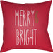 Merry Bright Pillow - 26509 by Livabliss. Made from front: 100% polyester, back: 100% polyester in a modern style.