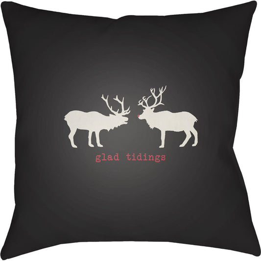 Reindeer Pillow - 10899 by Livabliss. Made from front: 100% polyester, back: 100% polyester in a traditional style.