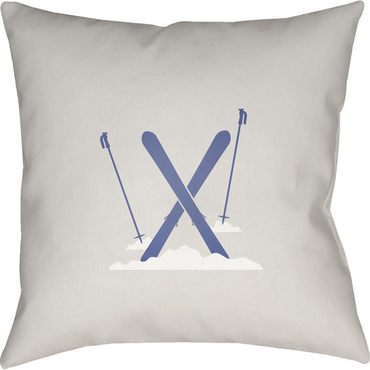Ski Pillow - 12312 by Livabliss. Made from front: 100% polyester, back: 100% polyester in a modern style.