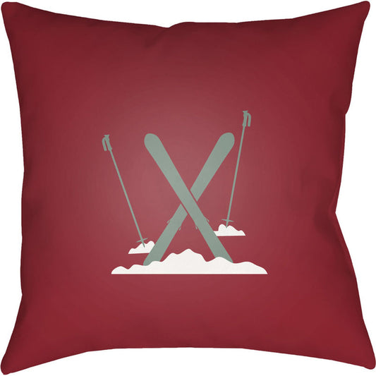 Ski Pillow - 12312 by Livabliss. Made from front: 100% polyester, back: 100% polyester in a modern style.