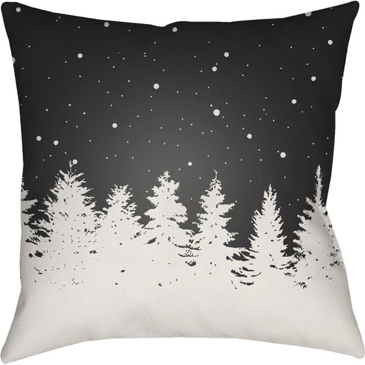Trees Pillow - 18807 by Livabliss. Made from front: 100% polyester, back: 100% polyester in a modern style.
