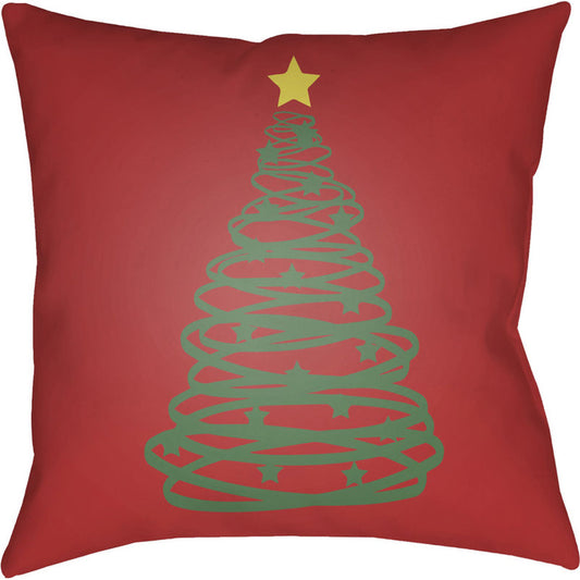 Christmas Tree Pillow - 7624 by Livabliss. Made from front: 100% polyester, back: 100% polyester in a modern style.