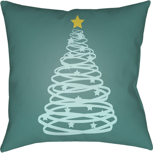 Christmas Tree Pillow - 7624 by Livabliss. Made from front: 100% polyester, back: 100% polyester in a modern style.