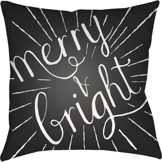 Merry and Bright Pillow - 11734 by Livabliss. Made from front: 100% polyester, back: 100% polyester in a modern style.
