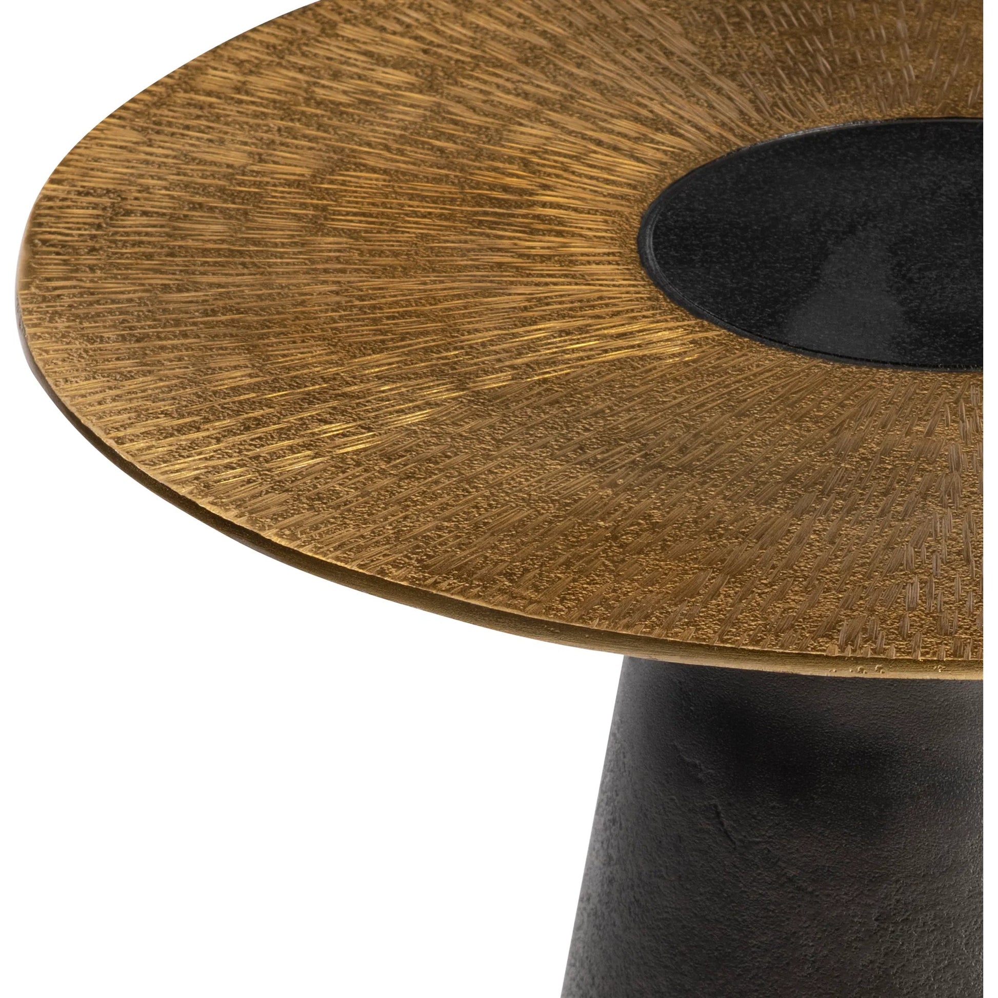 Alto Accent Table by Bernhardt in black nickel. Made from metal in a modern style.