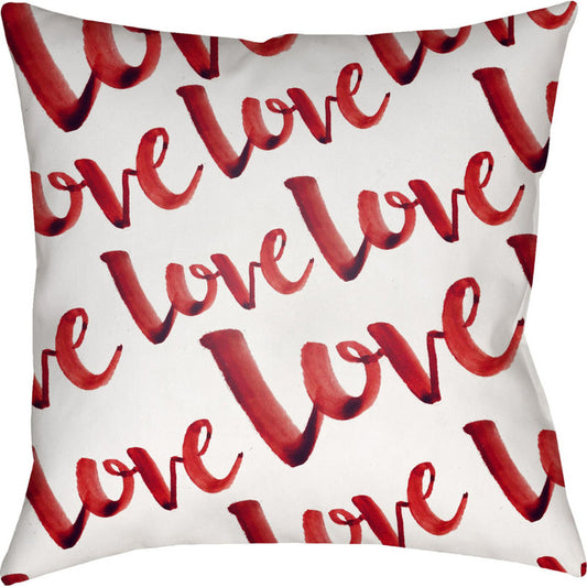 Love Pillow - 19424 by Livabliss. Made from front: 100% polyester, back: 100% polyester in a modern style.