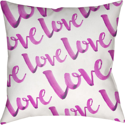 Love Pillow - 19424 by Livabliss. Made from front: 100% polyester, back: 100% polyester in a modern style.