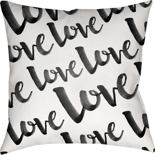 Love Pillow - 19424 by Livabliss. Made from front: 100% polyester, back: 100% polyester in a modern style.