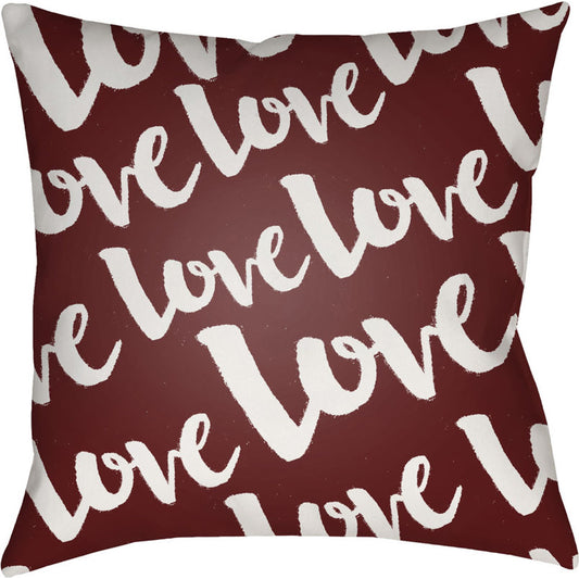 Love Pillow - 19424 by Livabliss. Made from front: 100% polyester, back: 100% polyester in a modern style.