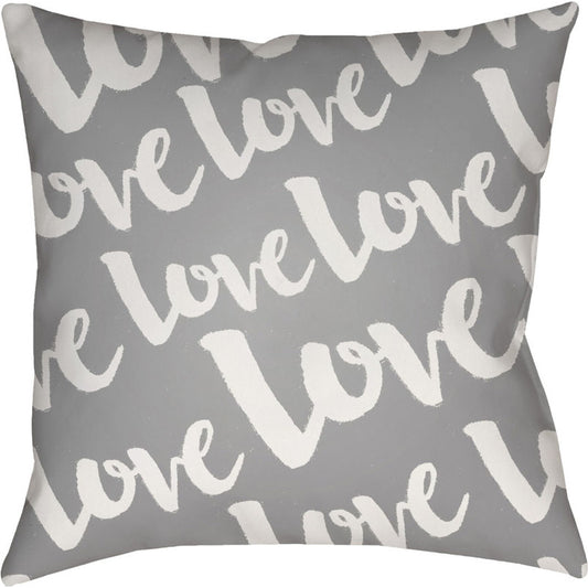 Love Pillow - 19424 by Livabliss. Made from front: 100% polyester, back: 100% polyester in a modern style.