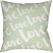 Love Indoor/Outdoor Pillow by Livabliss. Made from front: 100% polyester, back: 100% polyester in a modern style.