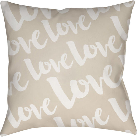 Love Pillow - 19424 by Livabliss. Made from front: 100% polyester, back: 100% polyester in a modern style.