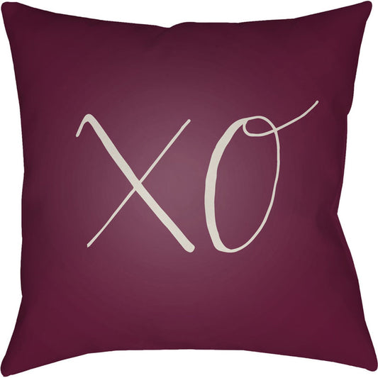 Xoxo Pillow - 9989 by Livabliss. Made from front: 100% polyester, back: 100% polyester in a modern style.