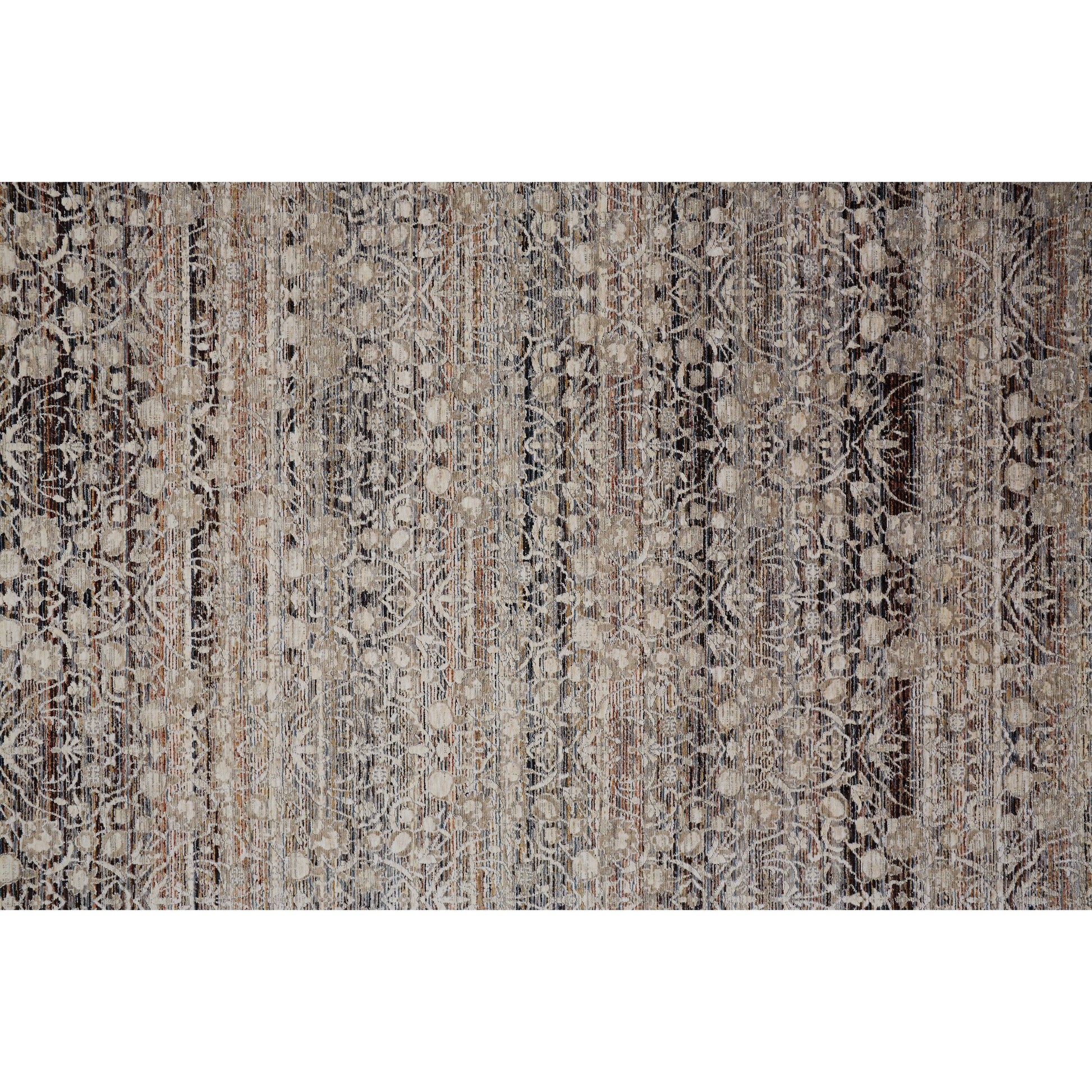 Caprio Transitional Damask Rug - 3961F by Feizy in gray, ivory, tan. Made from polyester, viscose in a unique style.