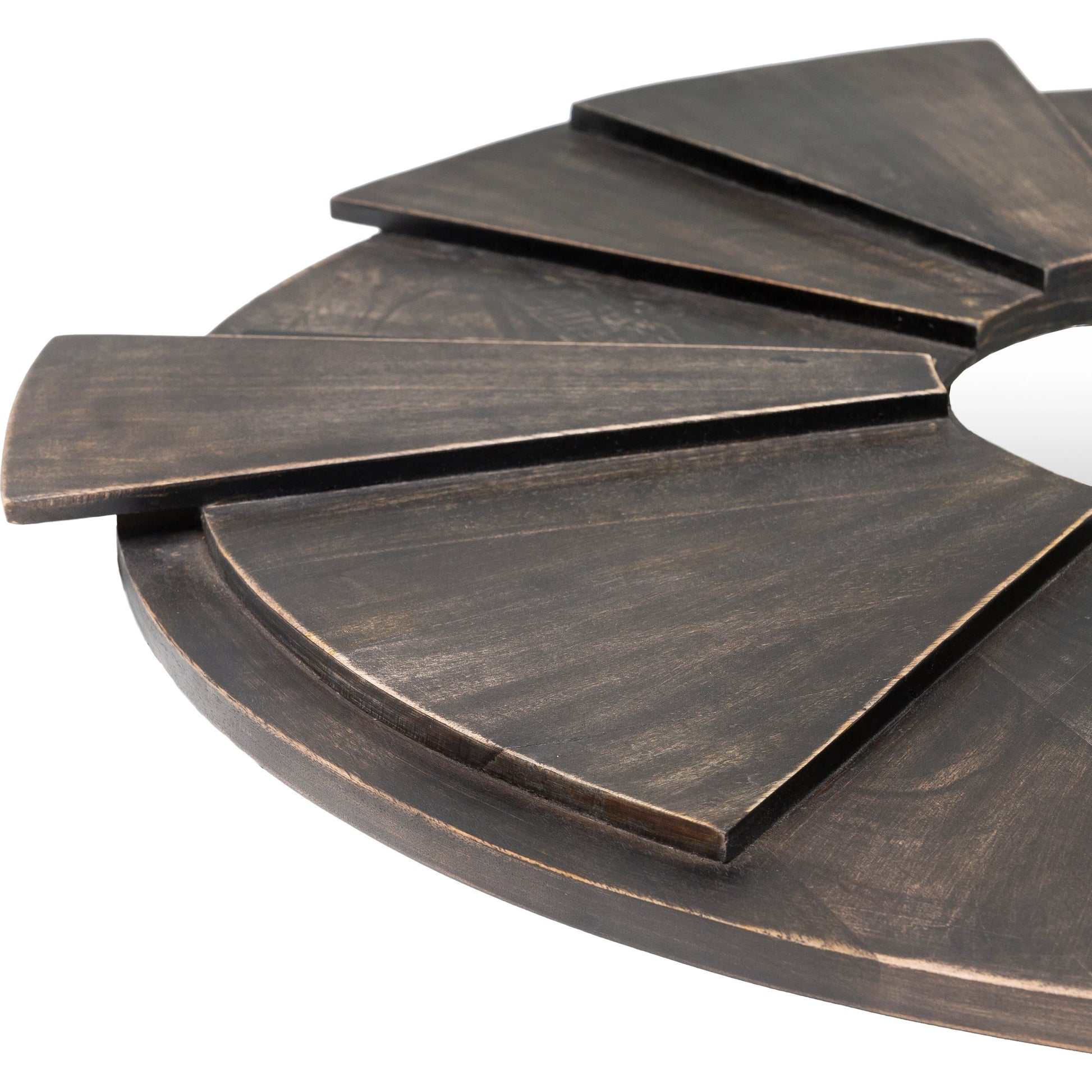Hermione Mirror - 25106 by Surya in brown and weathered. Made from 100% wood in a eclectic & global style.