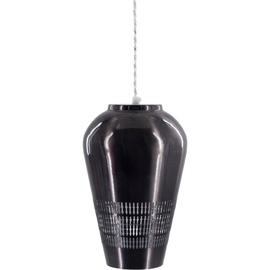 Henrik Ceiling Light - 24086 by Surya in dark grey, dark purple and hand finished, translucent. Made from metal in a modern style.
